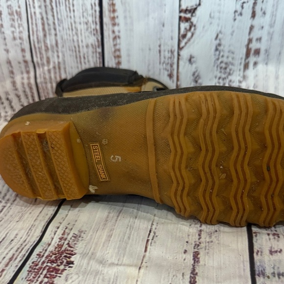 Kids' Tan and Brown Outdoor Boots - Picture 6 of 7